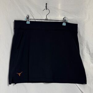 Tommy Bahama Black Mini Skirt With Embroidered Texas Longhorn